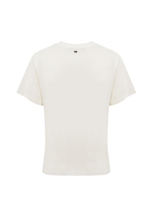 T-shirt con stampa logo Vello in jersey Avorio WEEKEND MAX MARA | 2515971051600005